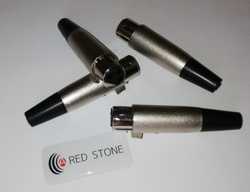 Gniazdo mikrofonowe XLR na kabel, wejście 3 piny