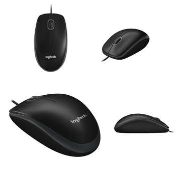 Mysz optyczna przewodowa Logitech B100 USB