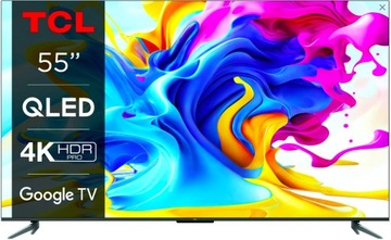 TCL QLED TV 55 дюймов 55C645 4K Smart TV + регулируемый кронштейн 32–75 дюймов