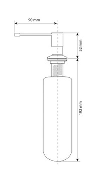 ДОЗАТОР ЖИДКОГО МЫЛА INOX ДЛЯ РАКОВИНЫ