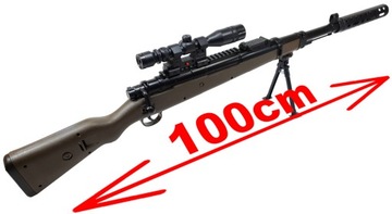 SZTUCER KARABIN MYŚLIWSKI NA KULKI 6MM SNAJPERKA ASG Z LUNETĄ I LASEREM