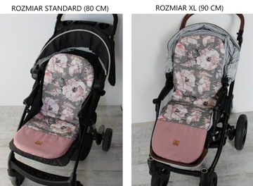 Вставка в коляску с водонепроницаемой подставкой для ног Roses Zoe XL 90 см