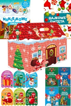 PREZENT Świąteczny Bajka Kolorowanka domek