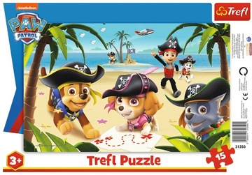 PUZZLE RAMKOWE 15 el PRZYJACIELE Z PSIEGO PATROLU