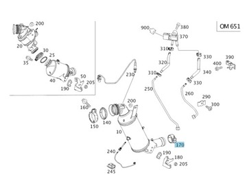 ЗАЖИМ ВЫХЛОПА MERCEDES МНОГИЕ МОДЕЛИ