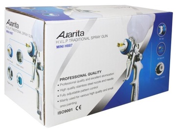 Краскораспылитель AUARITA MINI HP, сопло 0,8 мм, верхний резервуар 125 мл