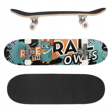 DESKOROLKA KOMPLETNA KLASYCZNA SKATEBOARD DO 100KG