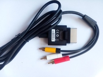 ОРИГИНАЛЬНЫЙ КОМПОЗИТНЫЙ КАБЕЛЬ ДЛЯ XBOX 360 + АДАПТЕР