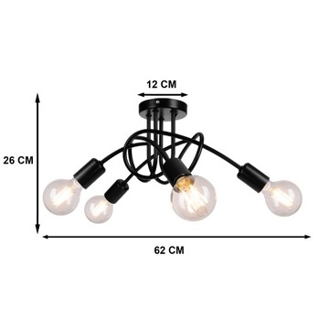 ПОТОЛОЧНЫЙ ПОДВЕСНОЙ СВЕТИЛЬНИК, ПОТОЛОЧНАЯ ЛЮСТРА LOFT EDISON
