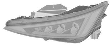 Hyundai Elantra (2019-) Reflektor LED lewy