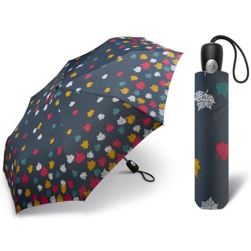Automatyczna ekskluzywna parasolka damska Pierre Cardin w listki