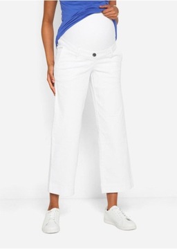 40 B.p.c _VG JEANSY CIĄŻOWE BIAŁE