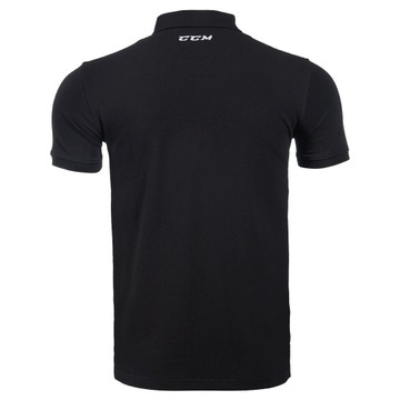 CCM Polo SR Black - футболка-поло, черный размер. л