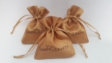 Белая атласная сумка для украшений с ПРИНТОМ ЛОГОТИПА