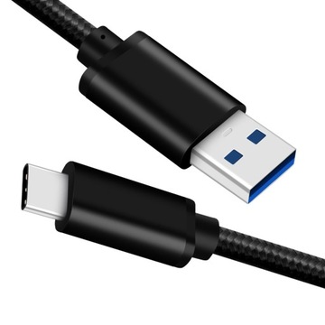 MOCNY KABEL ŁADOWARKA USB TYP-C TYPU C DO USB 3.0 1m SZYBKI TRANSFER DANYCH