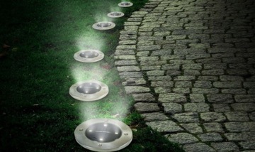 Lampki SOLARNE GRUNTOWE NAJAZDOWE 4 SZT