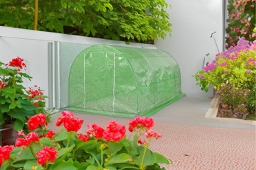 TUNEL FOLIOWY SZKLARNIA OGRODOWY 200x250x400cm FOLIAK UV NAMIOT 10m2 DUŻY