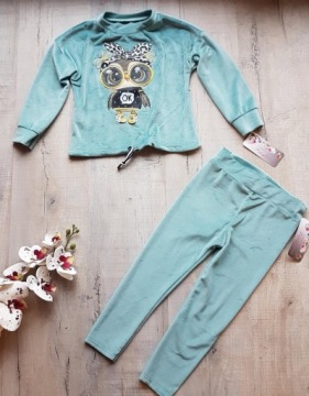 Велюровый комплект для девочки 110 размера.