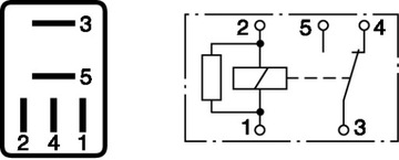 0332201107 RELÉ 12V 30A 5PIN