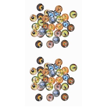 200 SZTUK PŁASKIE CABOCHONS SZKŁO