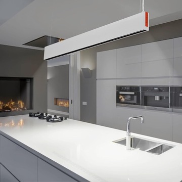 FOOC Lampa wisząca LED 25 W, 107 cm, Czarna