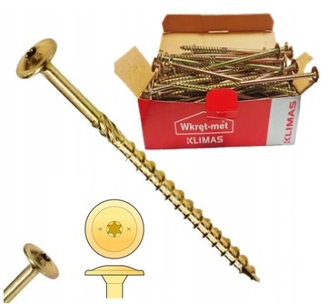 СТОЛЯРНЫЕ ВИНТЫ 8x140 TORX ГОЛОВКА 25 шт.