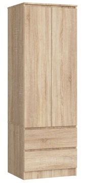 Szafa dwudrzwiowa STAR S dąb sonoma 60cm szuflady AKD