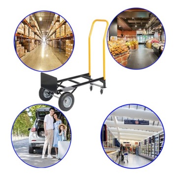 Ручная тележка грузоподъемностью 330 фунтов. Тяжелая тележка-платформа для перевозки