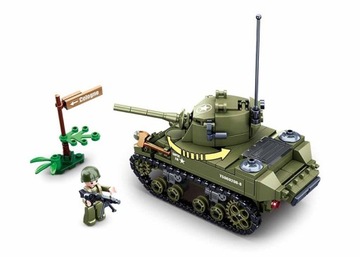 KLOCKI SLUBAN WWII Amerykański lekki czołg M5 Stuart 344 - B0856 KOM. LEG