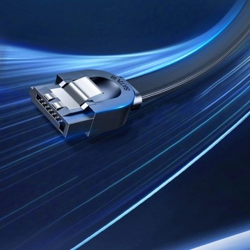 Угловой кабель Ugreen SATA 3.0 для DVD привода, для HDD SSD 6Гб/с, 0,5м