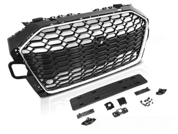 GRILL AUDI A4 B9 20- CHROM BLACK PDC