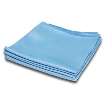 Ścierka z mikrofibry 40x40 do szyb niebieska