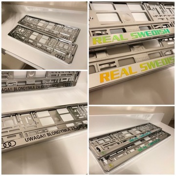 РАМКА ДЛЯ НОМЕРНОГО ЗНАКА ПО СВОЕЙ ИНСТРУКЦИИ