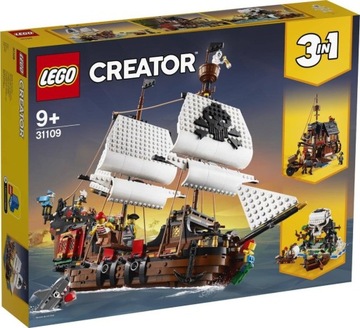 LEGO CREATOR ПИРАТСКИЙ КОРАБЛЬ 3В1 31109