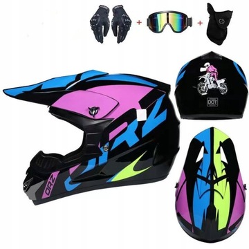 KASK MOTOCYKLOWY OFF-ROAD ENDURO MOTOCROSS S