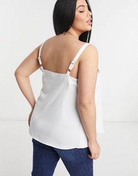 PLUS SIZE TOP DAMSKI BIAŁY KLASYCZNY 50 1RUR