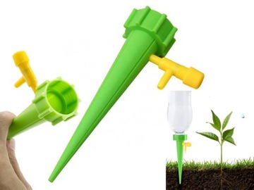 Nawadniacz do Kwiatów Roślin Dozownik z Kranikiem Wody na Butelkę 10 sztuk