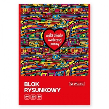 BLOK RYSUNKOWY A4/20K BIAŁY WOŚP (10SZT), HERLITZ
