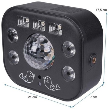 LIGHT4ME LED MULTIFECT PARTY DISCO BALL PARTY UV WASH СТРОБОСКОП