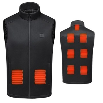 MOZOS HV4 OGRZEWANA ELEKTRYCZNA KAMIZELKA UNISEX XXL USB BEZRĘKAWNIK CIEPŁY