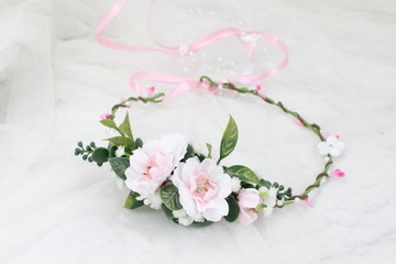 Свадебный венок для причастия, нежное украшение для волос