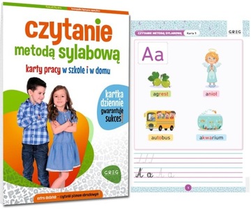 Czytanie metodą sylabową Karty pracy w szkole i w domu Greg