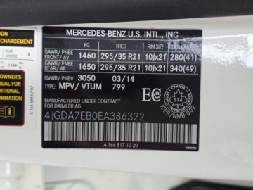 Mercedes Klasa M W166 Off-roader AMG 63 AMG 4MATIC 525KM 2014 MERCEDES ML 63 AMG 4MATIC, V8 5.5l benzyna 525KM * Zadbany * 155,312km, zdjęcie 37