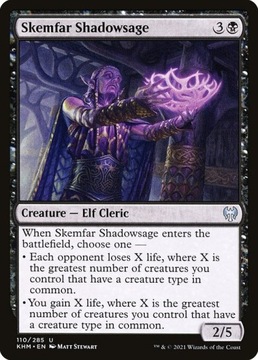Karta Magic: The Gathering Skemfar Shadowsage KHM