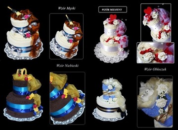 ОРИГИНАЛЬНЫЙ красивый свадебный подарочный торт из полотенца