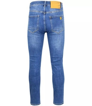 Jeansy spodnie jeansowe męskie niebieskie 38