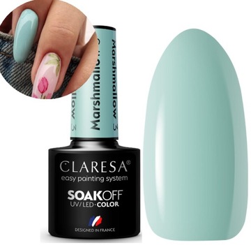 CLARESA LAKIER HYBRYDOWY PASTELOWY MIĘTOWY MARSHMALLOW 3
