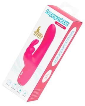 Вибратор Happy Rabbit Slimline Curve Rabbit, розовый