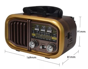 Retropolis AUSTIN Винтажное радио Ретро Солнечная батарея USB microSD Bluetooth 1200 мАч