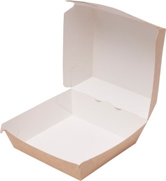 Pudełko na burgera - Opakowanie Burger Box Gigant - 14,5x14,5x9cm - 100szt